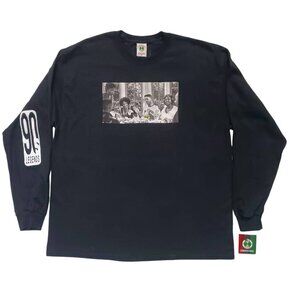 Cross Colours Long Sleeve Shirt Fresh Prince of Bel Air Black Men's 2XL New Nwt